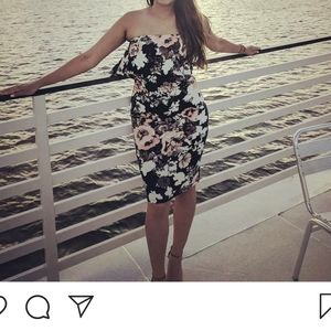 Forever 21 Floral tube Dress Sz M